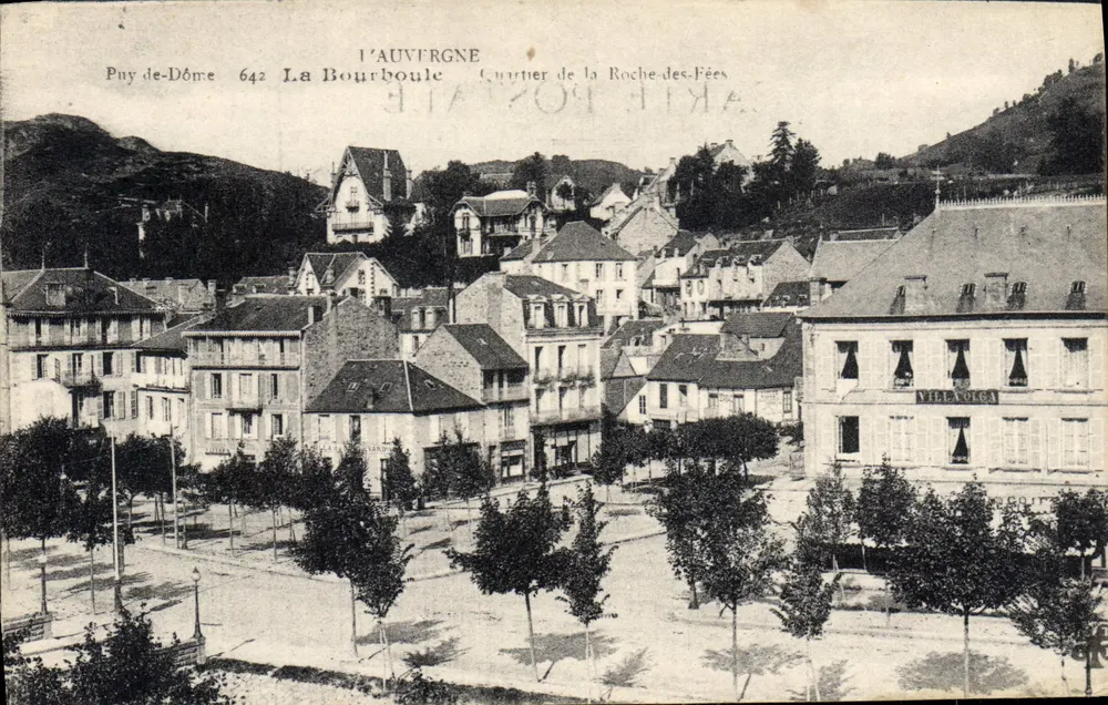 La Bourboule — Dzielnica Roche-des-Fées — Wydawca: A. P. L. (drukarnia, Puy-de-Dôme) - Awers