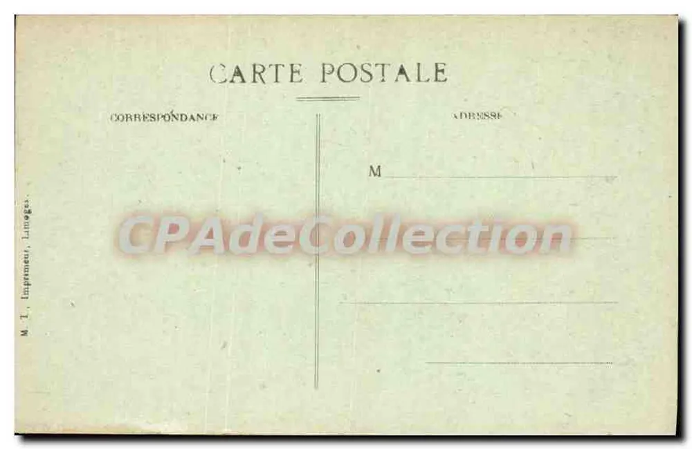 La Bourboule — Dzielnica Roche-des-Fées — Wydawca: A. P. L. (drukarnia, Puy-de-Dôme) - Rewers