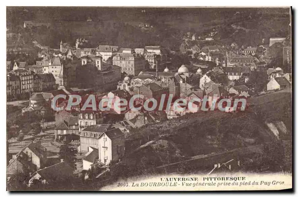 La Bourboule — Allgemeiner Blick vom Fuße des Puy Gros — L'Auvergne Pittoresque, n°3005 - Vorderseite