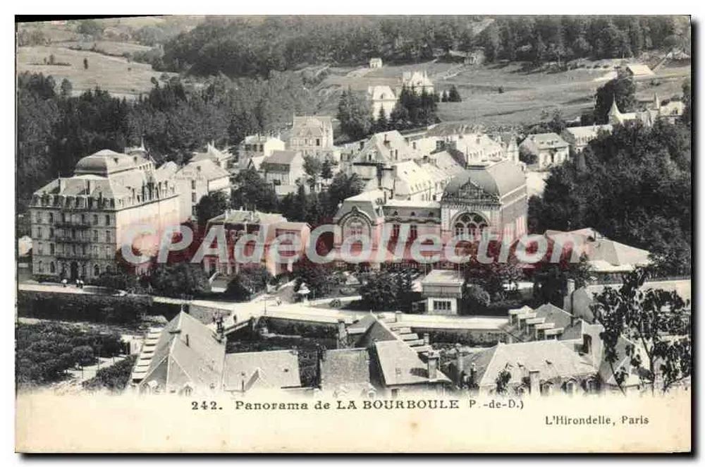 Panorama de LA BOURBOULE P.-de-D. — L'Hirondelle, Paris — n° 242 - Frente