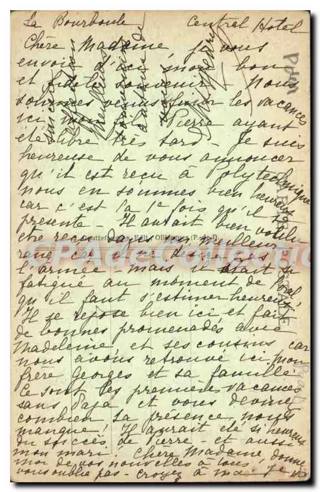 La Bourboule - Route de St-Sauves und Lac du Barrage - Vintage Postcard/Antike Ansichtskarte n°1393 - Rückseite