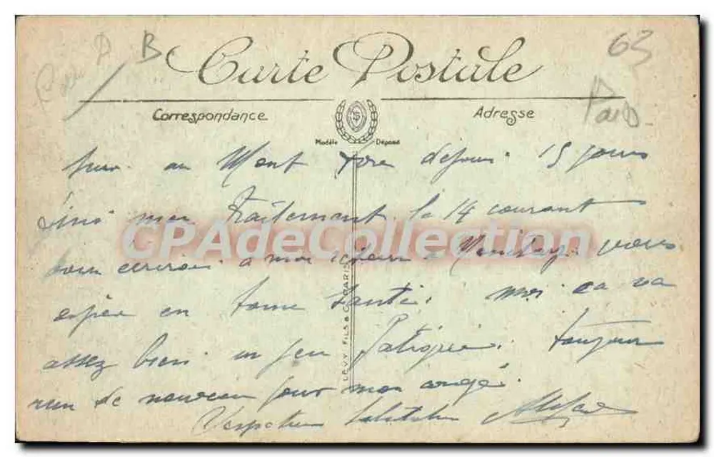 La Bourboule — Trasa Przez Przełom — LL. — Nr 87 - Rewers