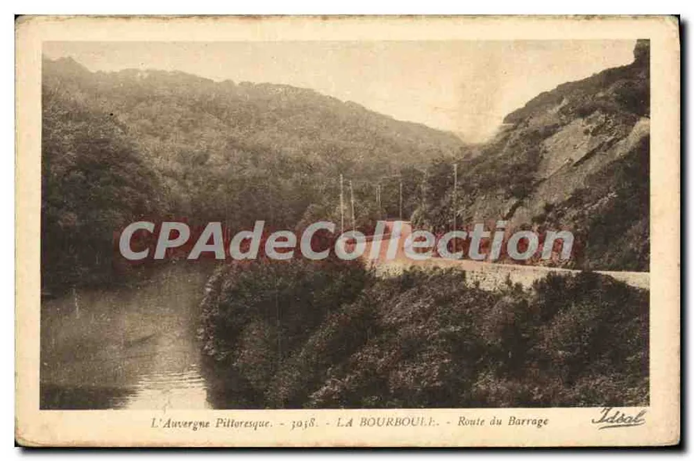 La Bourboule - Estrada do Barragem — A Auvergne Pittoresque - 3058 - Ideal - Frente