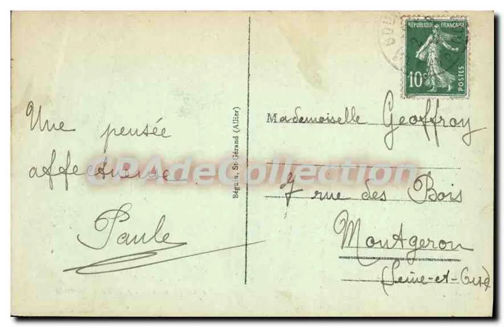 Die Gorges des Barrage und Villa Peirônnel — Pittoreske Auvergne — Nr. 3054 - Rückseite