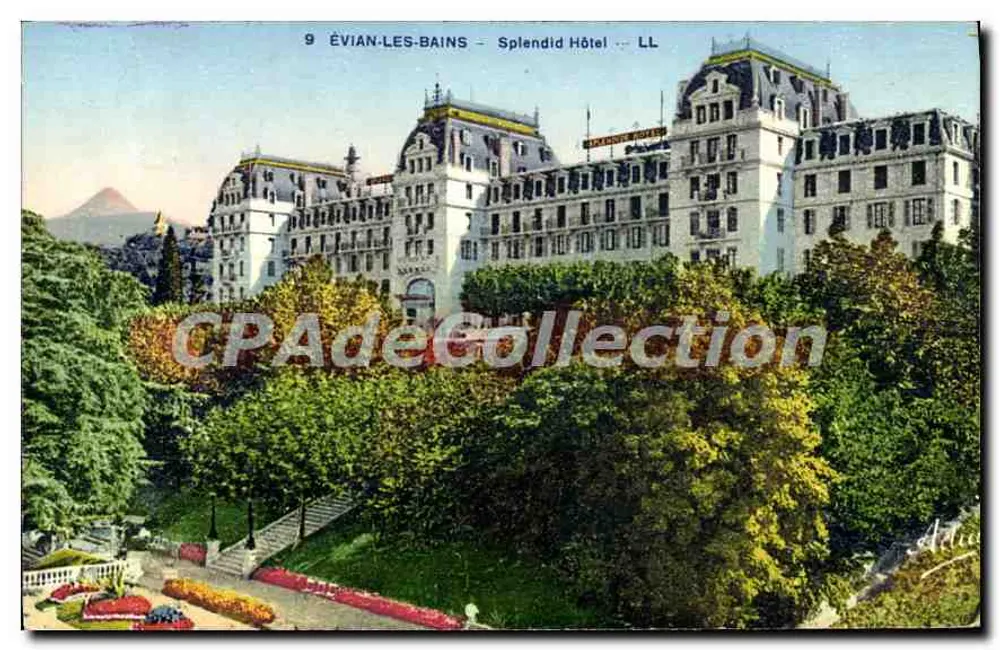 ÉVIAN-LES-BAINS — Hotel Splendid — LL - Frente