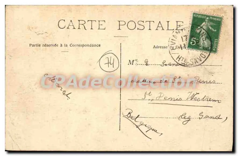 Evian-les-Bains — Het Thermal Instituut — Collectie van de Bron Cachat, n°103 - Achterkant
