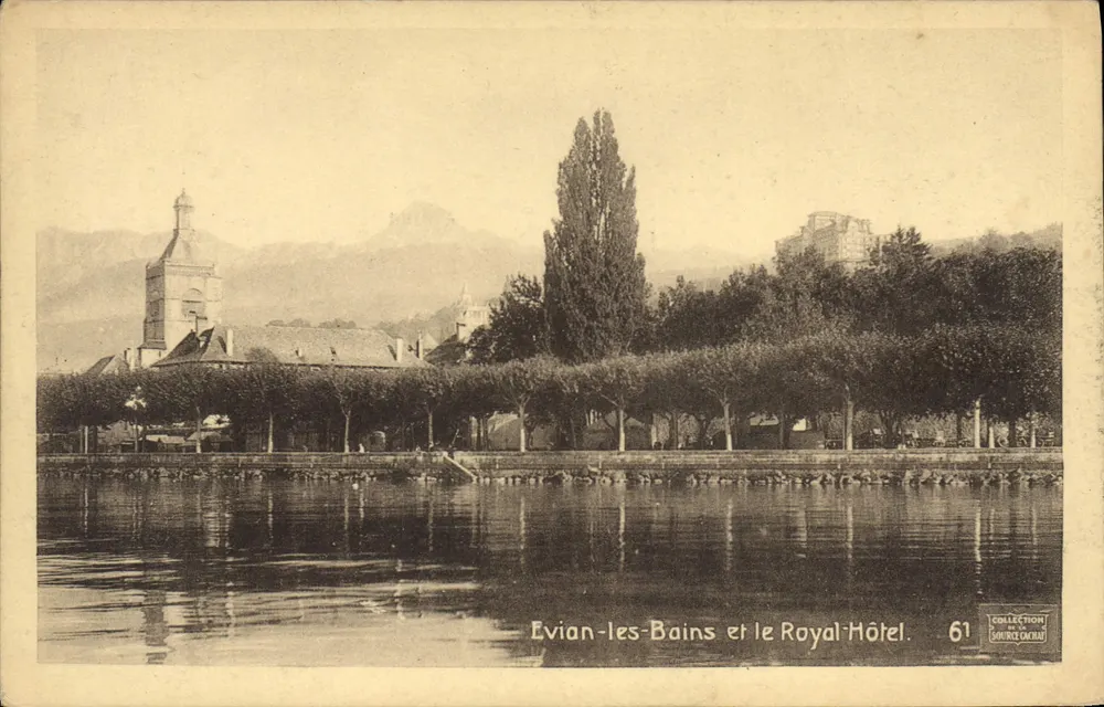Evian-les-Bains e o Hotel Royal — Coleção Souris Grin n°61 - Frente