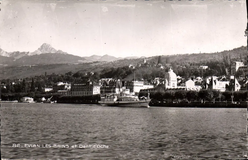 Evian-les-Bains e Dent d'Oche — Edição Blanche-Lambe, n°82 - Frente