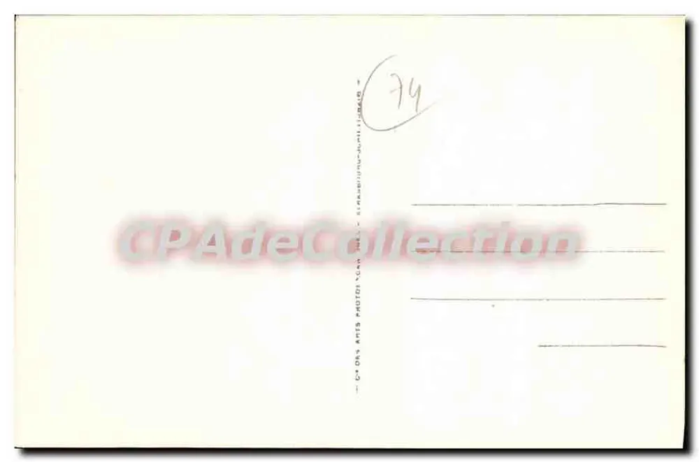 Evian-les-Bains — Panorama visto do Lago — editor Car, n° 20 - Verso