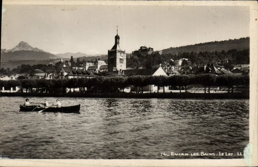 Evian-les-Bains — O Lago — editor LL, n°14 - Frente