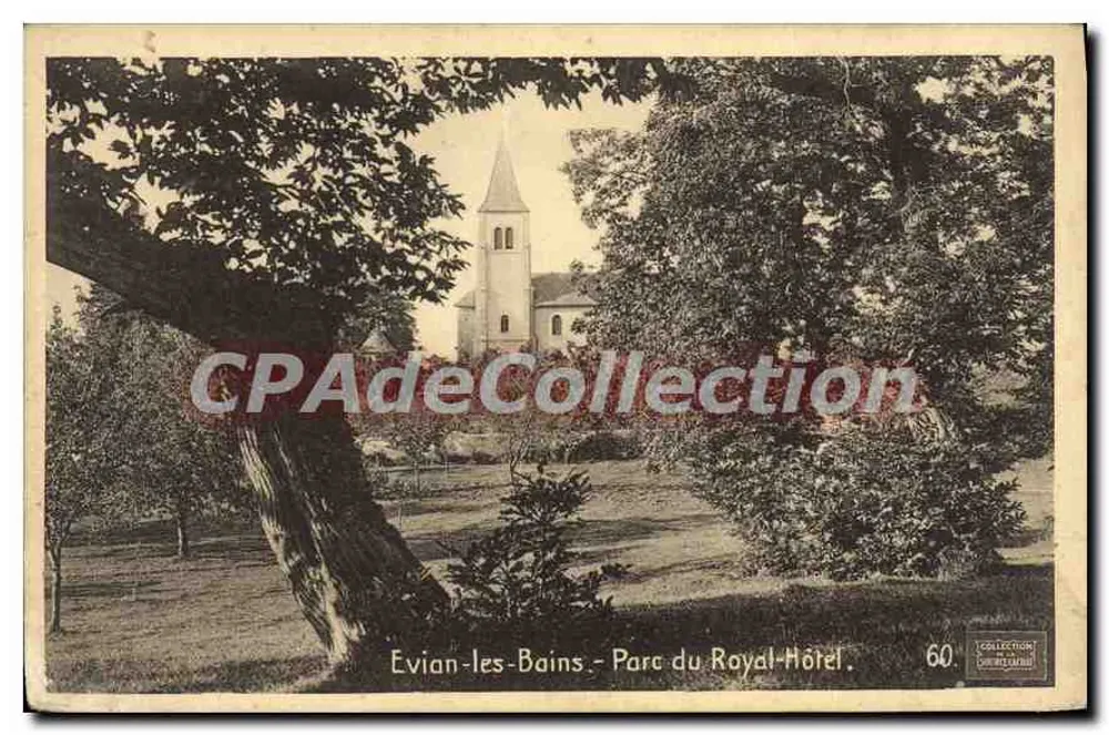 Evian-les-Bains - Parque del Hotel Royal — Colección de las Ediciones de L'Éclair - Anverso