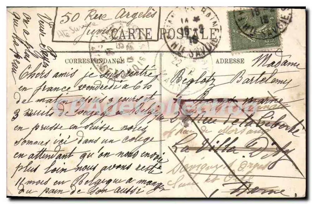 ÉVIAN-LES-BAINS — Ansicht vom Jetée — LL. n°73 - Rückseite