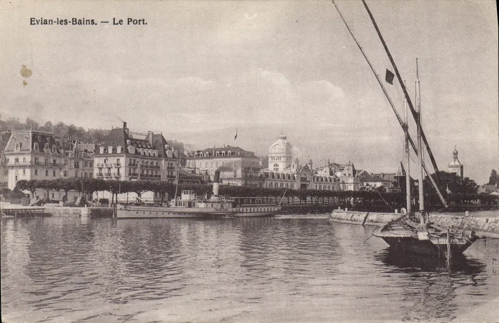 Evian-les-Bains — O Porto — Editor E. Haissly, Evian - Frente