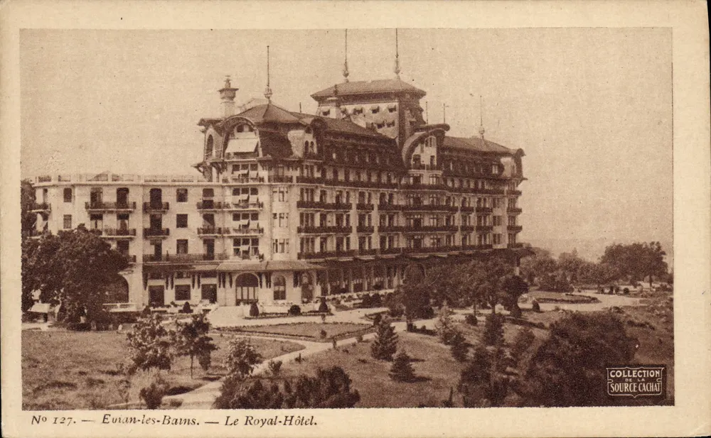 Euvian-les-Bains — Il Royal-Hôtel — Collection Source Cachat, n° 127 - Recto