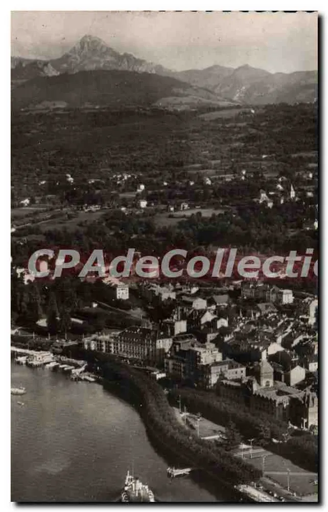 EviAn-les-Bains — Luftbild des Sees Léman, der Stadt und des Défì d'Oche — Luftaufnahmen von J. Cellarb - Vorderseite