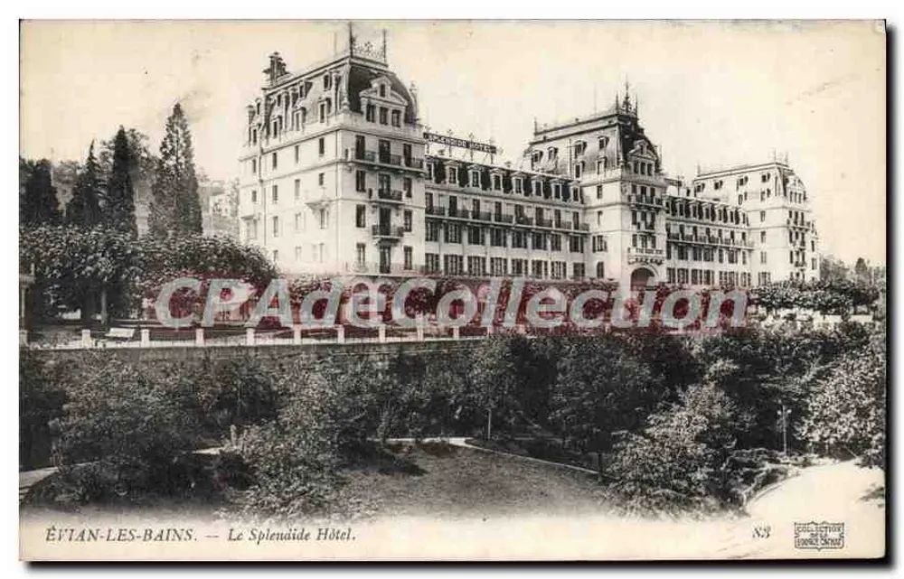 ÉVIAN-LES-BAINS — O Hotel Splendide — Coleção 1909, n°83 - Frente