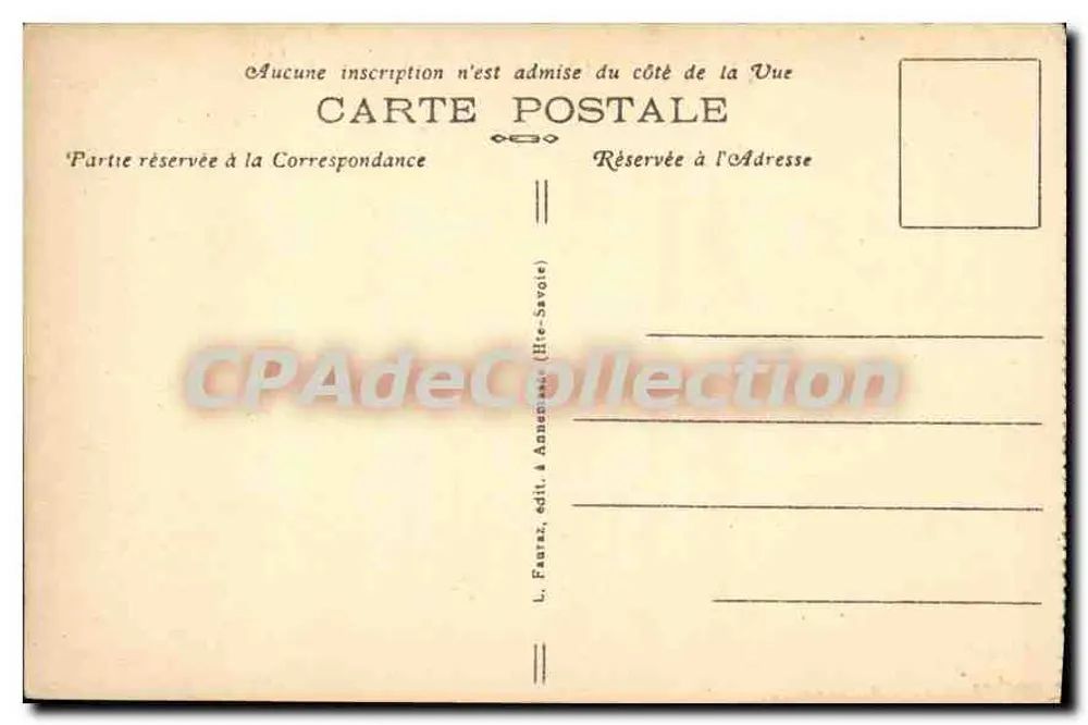 ÉVIAN-les-BAINS (Alta Savoia) — Il Royal-Hôtel — editore L. Fauraz, n° 1593 - Verso