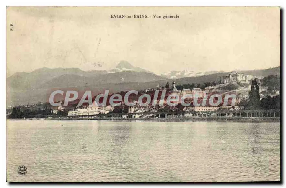EVIAN-les-BAINS - Vista geral — F. B. editora - Frente