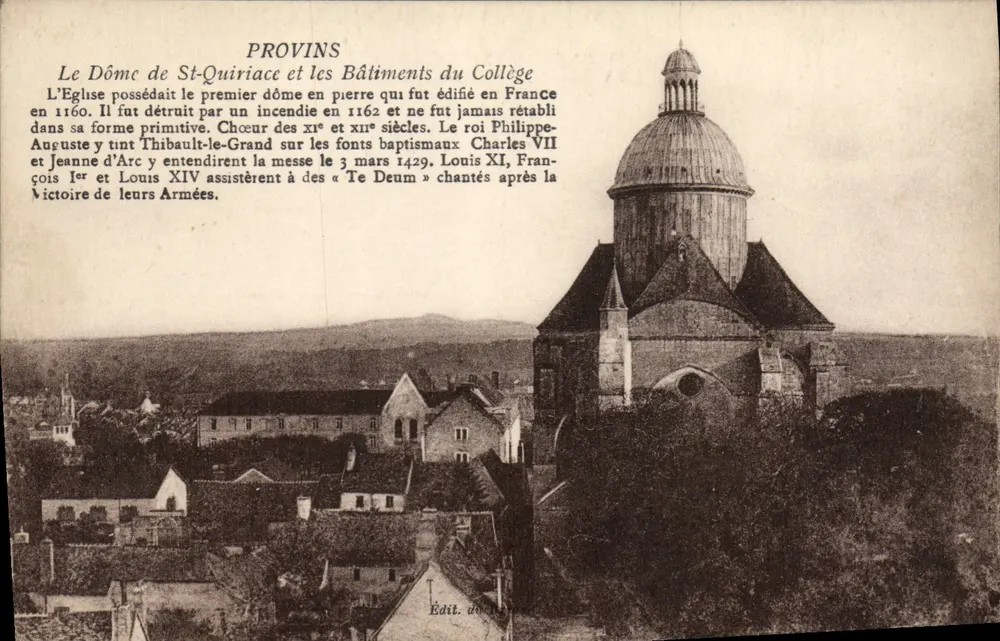 Provins — Der Dom von St-Quiriac und die Gebäude des Colleges — Édit. du... - Vorderseite