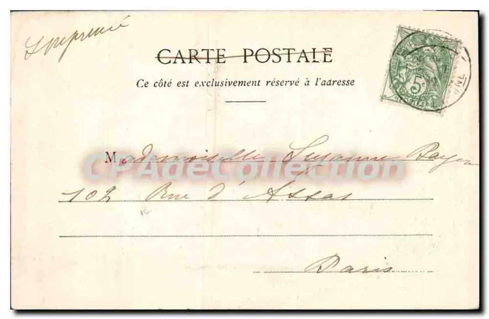 Provins - Igreja de São Ayoul — visão da fachada — A. Vernant, editor - Verso
