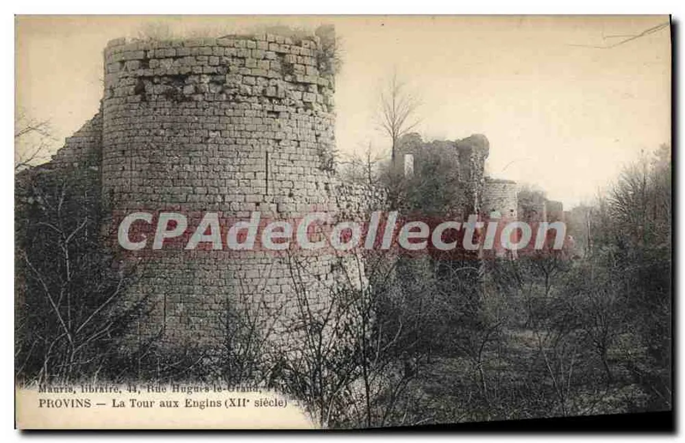 Provins — Torre dos Engenhos (século XII) — Mauris, livraria, 44, Rue Hugues-le-Grand - Frente