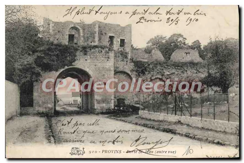 Provins — Porta Saint-Jean (outra vista) — editor não identificado, n° 910 - Frente