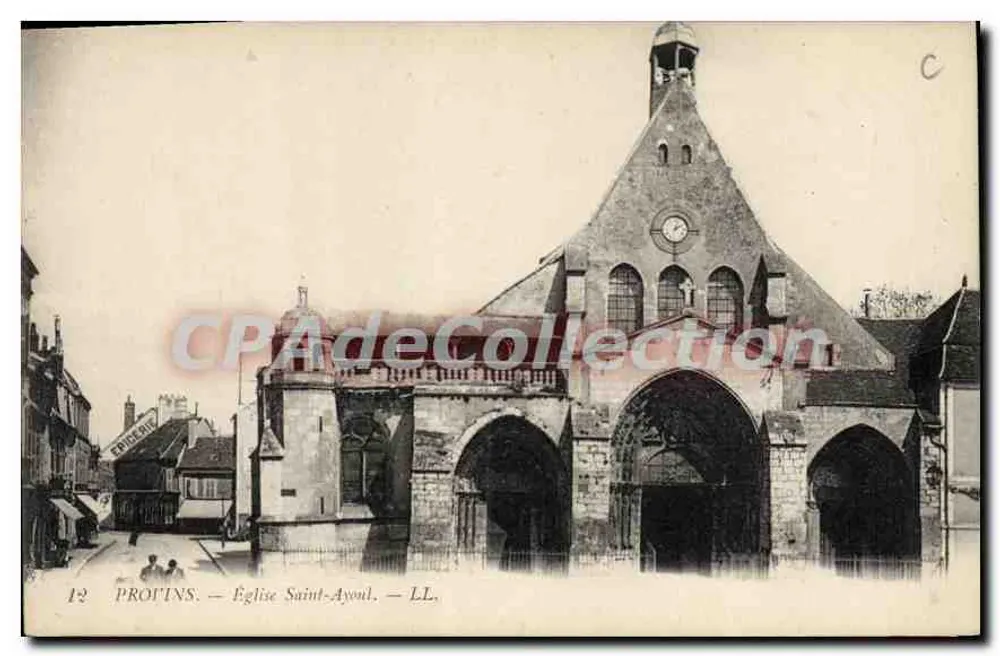 Proins — Igreja de Saint-Ayoul — LL. — Editor LL, n°12 - Frente