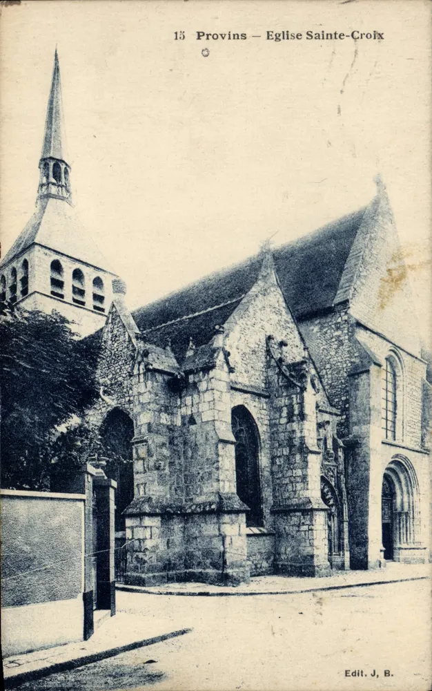 Provins — Igreja de Santa Cruz — Edil. J. B. - Frente