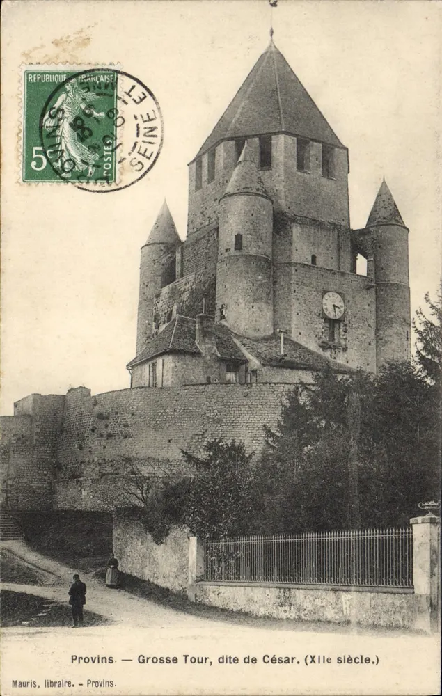 Provins — Torre Grande, chamada de César (século XI) — Mauris, livreiro - Frente