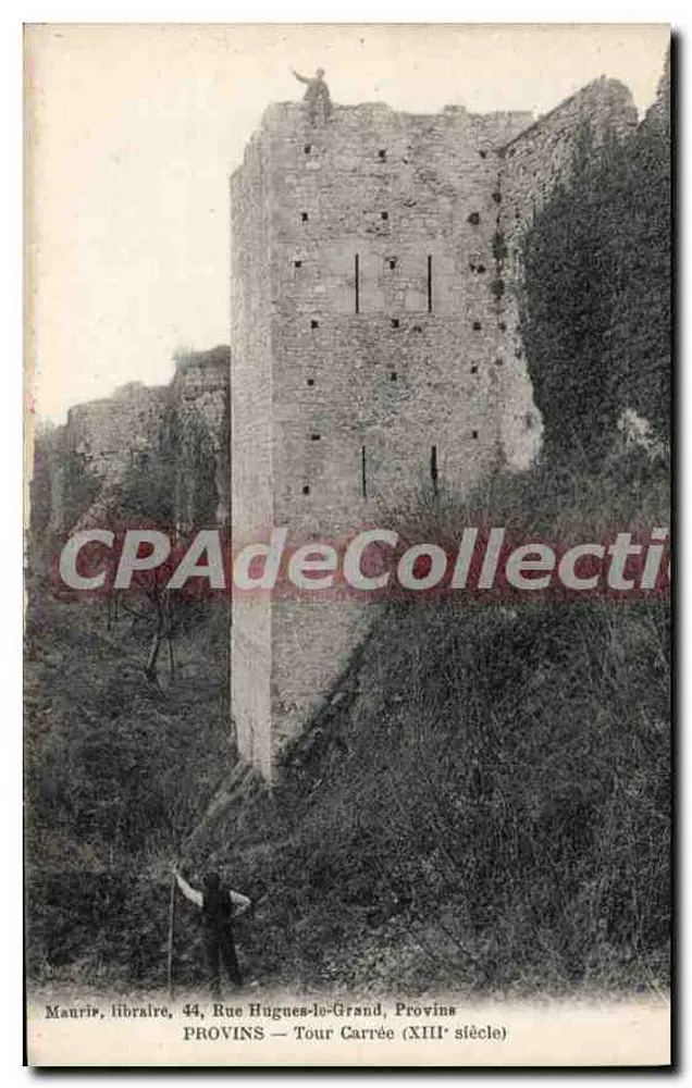 Provins — Wieża Kwadratowa (XIII wiek) — Maurin, księgarz, 44 Rue Hugues-le-Grand, Provins - Awers