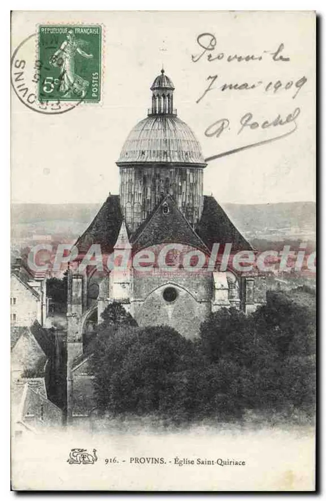 Provins - Igreja de São Quiriace — n° 916 — editor não visível - Frente