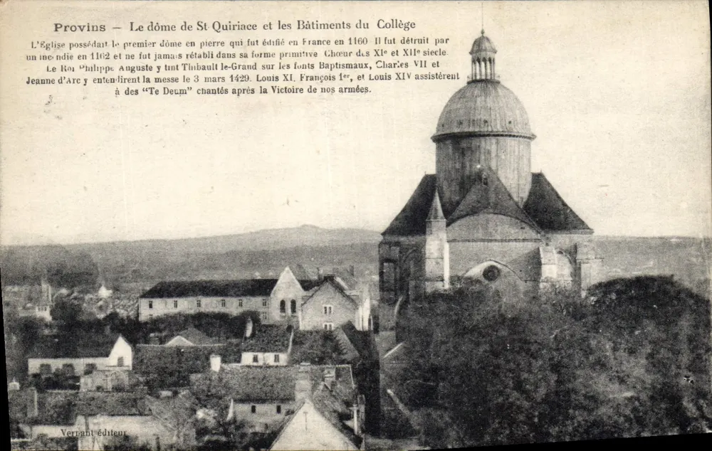 Provins — Der Dom von St. Quiriac und die Gebäude des Colleges — Verneuil Verlag - Vorderseite