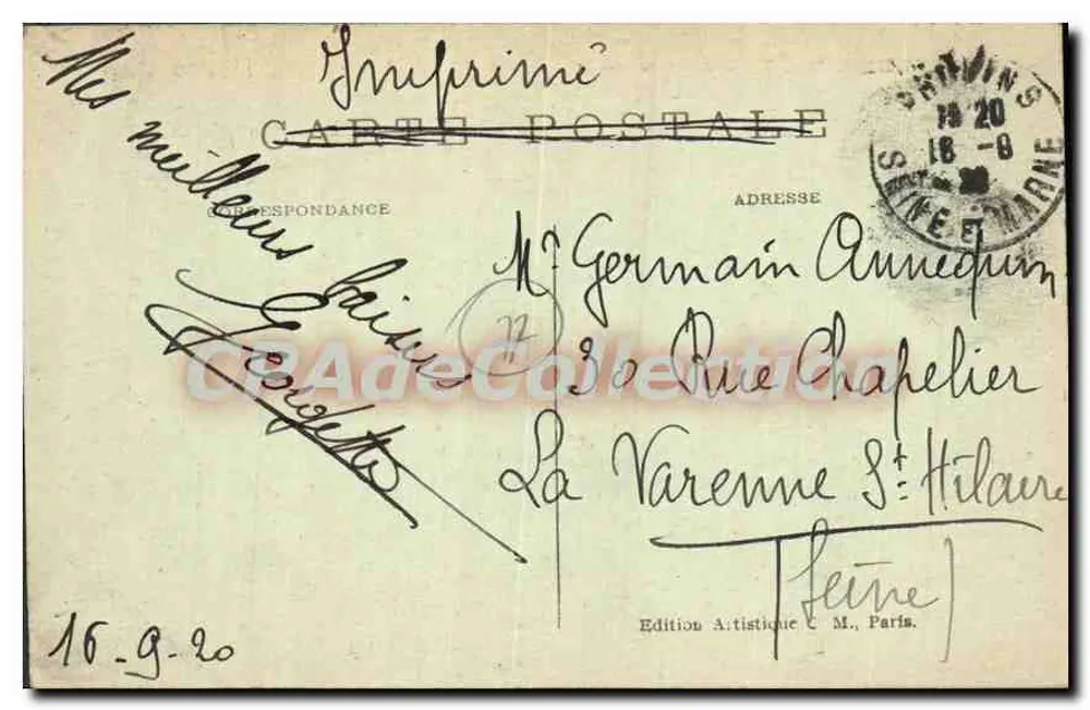 Provins (S.-&-M.) — Chiesa di San Ayoul — C.M. n°88 - Verso