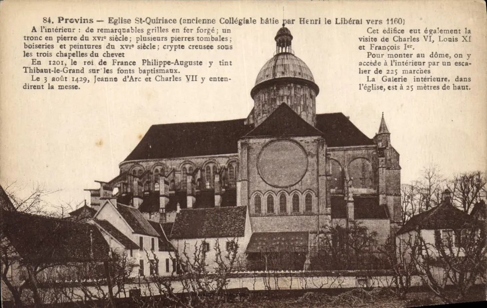 Provins — Chiesa di San Quiriace (antica Collegiata costruita da Henri le Libéral intorno al 1160) - Recto
