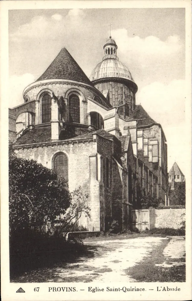Provins — Igreja de São Quiriace — A Abside - Frente