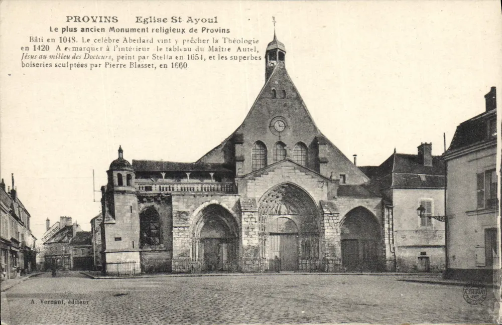 Provins - Igreja de São Ayoul — editor A. Vernani - Frente