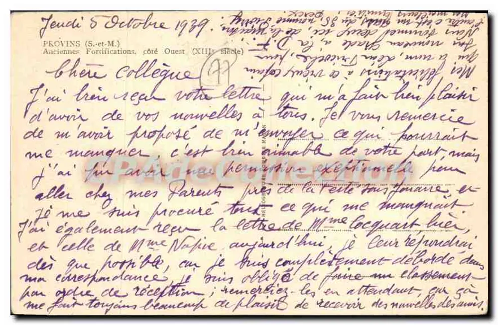 As antigas fortificações de Provins — lado Oueat — editor Cim - Verso
