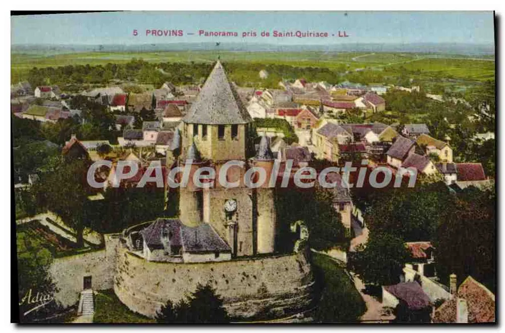 Provins — Panorama tirado de Saint-Quiriace — LL - Frente