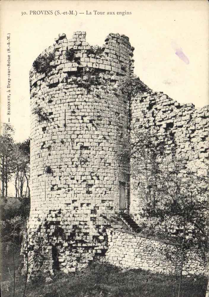 Provins (S.-et-M.) — Torre dos Engenhos — Simonet, em Bay-sur-Seine - Frente