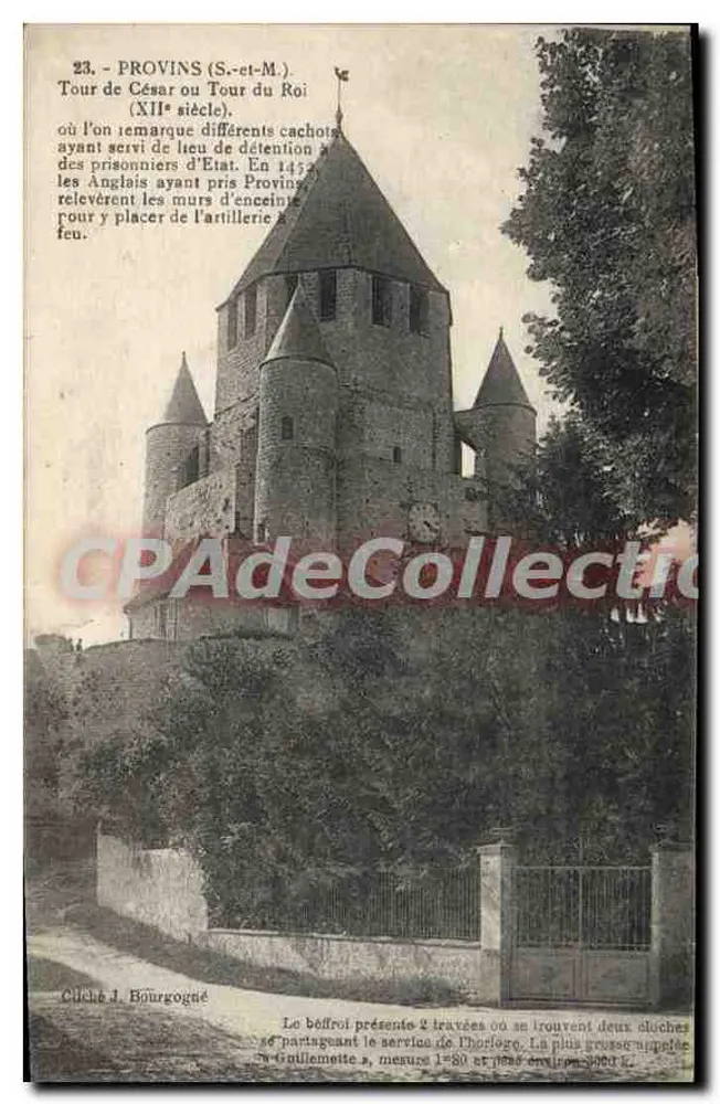 Provins (S.-et-M.) — Turm von Caesar oder Königsturm (12. Jahrhundert) — J. Bourgogne - Vorderseite