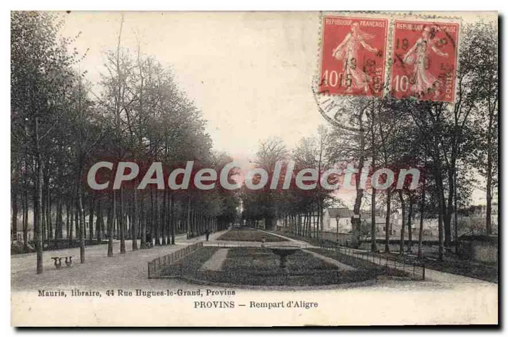Provins — Muralha de Aligre — Mauria, livraria, 44 Rue Hugues-le-Grand - Frente
