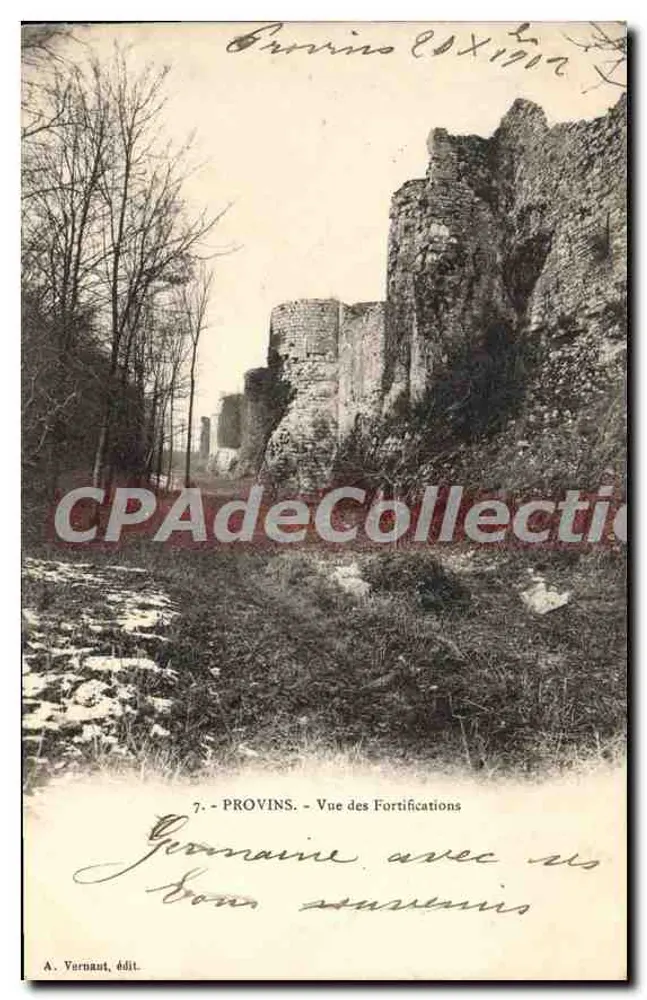 Provins — Vista das Fortificações — A. Vernaut, editor - Frente
