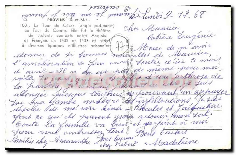 Torre de César — Provins (S.-et-M.) — 97 Hodabut - Verso
