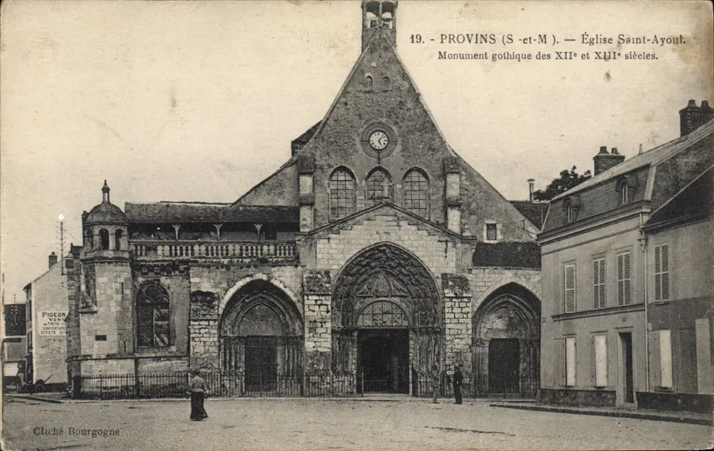 Provins (S.-et-M.) — Kirche Saint-Ayoul — Gotisches Monument aus dem 12. und 13. Jahrhundert — Chuché Bourgogne, Nr. 19 - Vorderseite