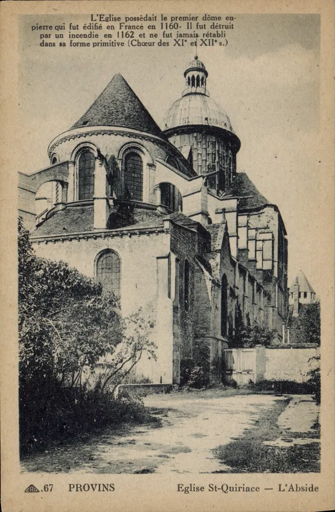 Igreja de São Quiriace — A Abside — Provins - Frente