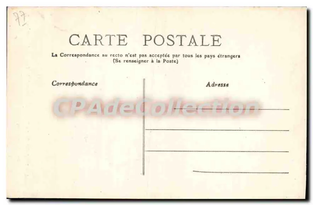 Provins - Die Caesar-Turm von der Luxembourg-Turm aus gesehen — Phototypie A. Rep & Fillette Sammlung R.F. - Rückseite