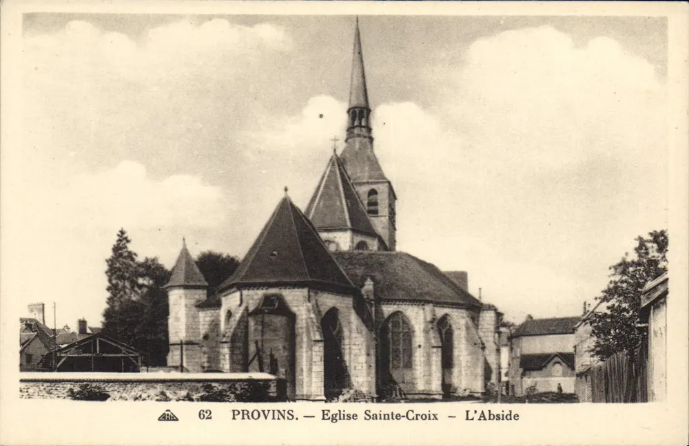 Provins — Igreja de Santa Cruz — A Abside - Frente