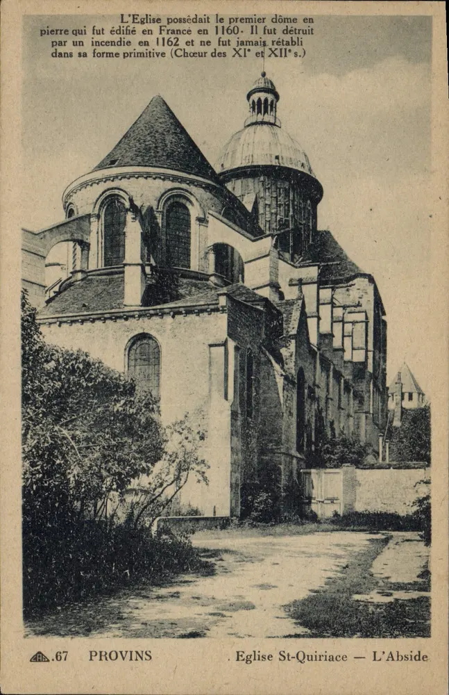 Provins — Igreja de São Quiriace — A Abside - Frente