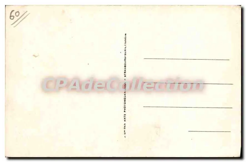 Provins — Buraco do Gato — editor CP des Arts, Strasbourg - Verso