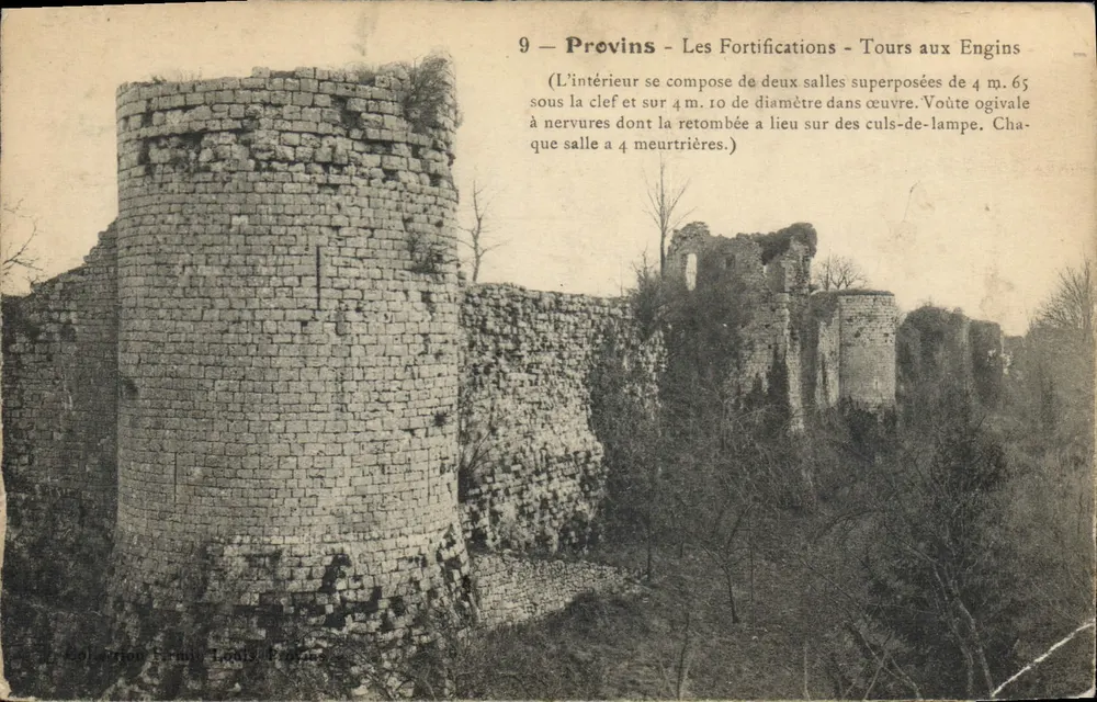 Provins — Las Fortificaciones — Torres de los Engines — Edición Frédéric Louis Bordes - Anverso